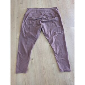 Beyond Yoga Leggings Womens Size 3X Spacedye Pocket High Waisted Midi Periwinkle